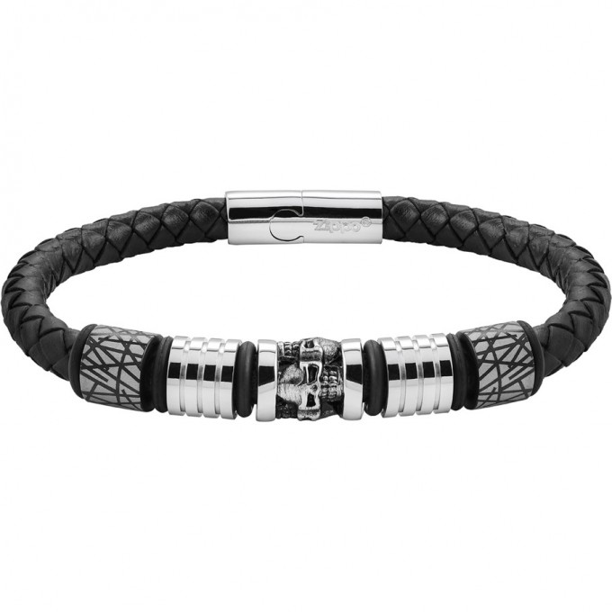 Браслет ZIPPO FIVE CHARMS LEATHER BRACELET 2007170 Браслет ZIPPO FIVE CHARMS LEATHER BRACELET 2007170
